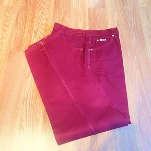 Burgundy Vintage ESCADA Jeans